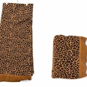 Leopard Print fleece blanket